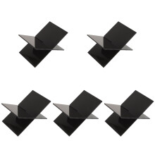 5Pcs Black Acrylic Book Stand Multi-Function Reading Holder for Home