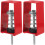 2Pcs Durable Spring Vibration Isolator Hanger Red for Meeting Rooms 1