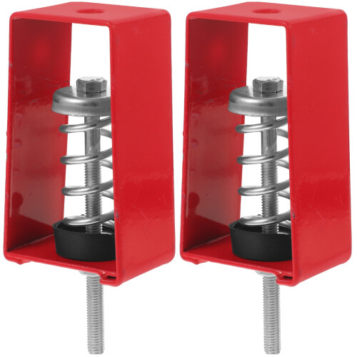2Pcs Durable Spring Vibration Isolator Hanger Red for Meeting Rooms