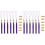 2Sets Polyester Graduation Tassels 2023 DIY Assorted Colors Durable 1