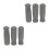 6Pcs Soft Sponge Walking Cane Handle Grip Replacement Non-Slip Grey 6