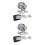 2Pcs Kids Game Machine Toy Black Lightweight Durable Party Props 1