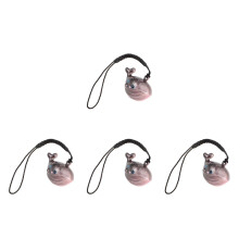 4Pcs Copper Whale Mobile Phone Lanyard Cute Cartoon Wind Chime