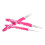 6Pcs Pink Crochet Needle Set Ergonomic Hooks for Dreadlocks Hair Use 2