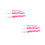 6Pcs Pink Crochet Needle Set Ergonomic Hooks for Dreadlocks Hair Use 4