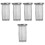 5Pcs Stainless Steel Tea Leaf Strainers Silver Tea Infuser Set 5