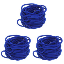 3Pcs Blue Kids Jump Rope Toy Nylon Rubber Elastic Bands for Workout