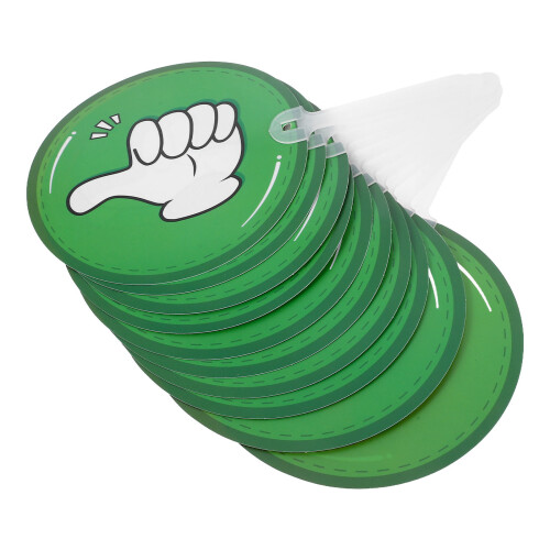20Pcs Plastic Voting Paddles Double Sided for Classroom Use 2