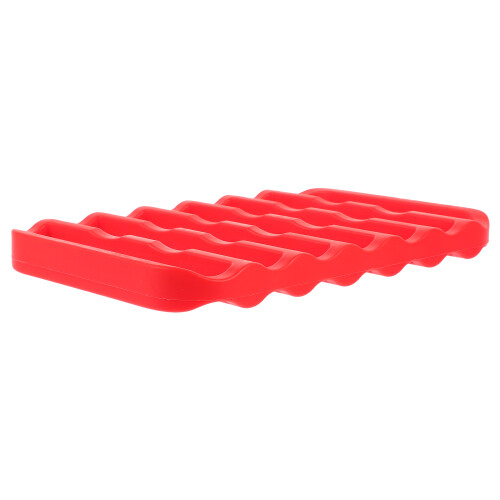 2Pièces Dessous De Plat Silicone Rouge Résistant Chaleur Antidérapant 1
