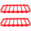 2Pièces Dessous De Plat Silicone Rouge Résistant Chaleur Antidérapant 6