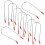 100Pcs Compact Red Hot Curler Securing Clips Stainless Steel 3