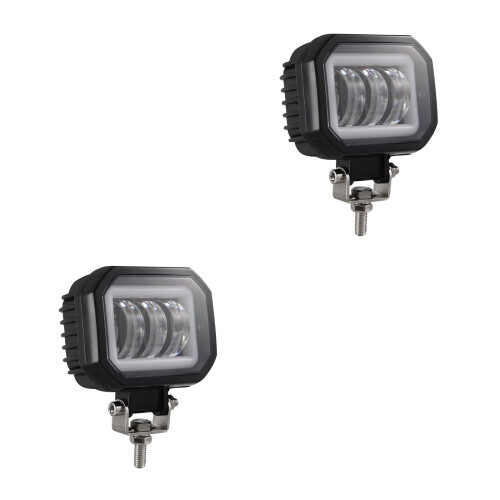 2Pcs Motorcycle Waterproof Spotlight Durable Aluminum Work Lamp