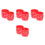 100Pcs Red Silicone Graduation Wristbands Decorative Bracelets 4