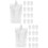 60Pcs Clear Drinking Flasks Foldable Leakproof Liquor Pouch 6