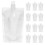 60Pcs Clear Drinking Flasks Foldable Leakproof Liquor Pouch 7