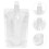 60Pcs Clear Drinking Flasks Foldable Leakproof Liquor Pouch 8