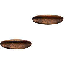 2Pcs Wooden Pot Lid Brown Cooking Tool Anti Oil Splash Protector