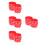 100Pcs Red Silicone Graduation Wristbands Decorative Bracelets 6