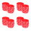 100Pcs Red Silicone Graduation Wristbands Decorative Bracelets 7