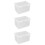 3Pcs Transparent Bread Box Plastic Fresh Keep Holder for Home Fridge 8