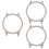 3 Pcs Watch Earth Tones Lip Gloss 5