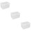 3Pcs Transparent Bread Box Plastic Fresh Keep Holder for Home Fridge 9