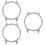 3 Pcs Watch Earth Tones Lip Gloss 6