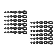 520Pcs Rubber Cable Grommet Assortment Black Waterproof Wire Seal Kit