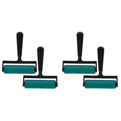 4Pcs Manual Plastic Brayer Rollers for Diamond Art and Decor Crafting