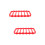 2Pièces Dessous De Plat Silicone Rouge Résistant Chaleur Antidérapant 8