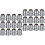 24Pcs Silver Hammer Taper Wedges Reliable Metal Handle Replacement 4