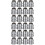 24Pcs Silver Hammer Taper Wedges Reliable Metal Handle Replacement 5