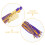 6St Gemixte Kleuren Tassels Van Polyester Afstudeerfeest En Hoed 8