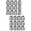 24Pcs Silver Hammer Taper Wedges Reliable Metal Handle Replacement 7