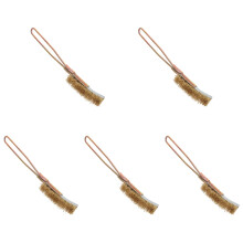 5Pcs Golden Stainless Steel Wire Rust Removal Brush for Home Cleaning