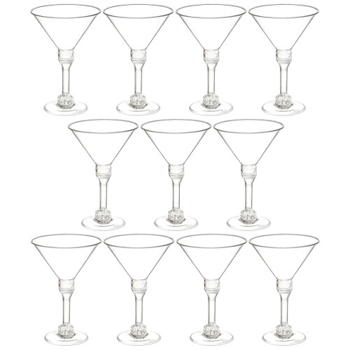 30Pcs Transparent Beverage Cups Durable Plastic Wine Goblets for Party 1
