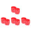 100Pcs Red Silicone Graduation Wristbands Decorative Bracelets 8