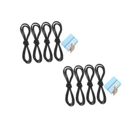 Black Elastic Cord Bands for Notebooks Strong & Stretchy