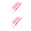 6Pcs Pink Crochet Needle Set Ergonomic Hooks for Dreadlocks Hair Use 6