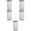 5Pcs Stainless Steel Tea Leaf Strainers Silver Tea Infuser Set 7