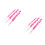 6Pcs Pink Crochet Needle Set Ergonomic Hooks for Dreadlocks Hair Use 7