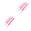 6Pcs Pink Crochet Needle Set Ergonomic Hooks for Dreadlocks Hair Use 8