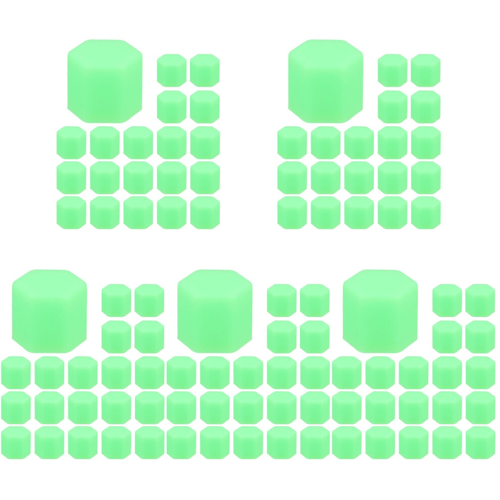 100Pcs Silicone Lug Nut Covers For Car Wheels Glow-In-The- Dark/Green 3713122729502