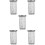 5Pcs Stainless Steel Tea Leaf Strainers Silver Tea Infuser Set 8