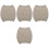 4Pcs Winter Stomach Warmer Belt Khaki Polyester Comfort Support 4