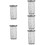 5Pcs Stainless Steel Tea Leaf Strainers Silver Tea Infuser Set 10