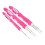 6Pcs Pink Crochet Needle Set Ergonomic Hooks for Dreadlocks Hair Use 10