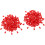 200Pcs Red Plastic Cord Locks Drawstring Stoppers for Clothing Decor 4