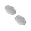 2Pcs Round Silver Pizza Board Durable Aluminum Platter for Kitchen Use 8