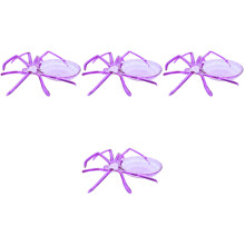 4Pcs Reusable Plastic Dessert Tray Spider Shape Desktop Fruit Plate